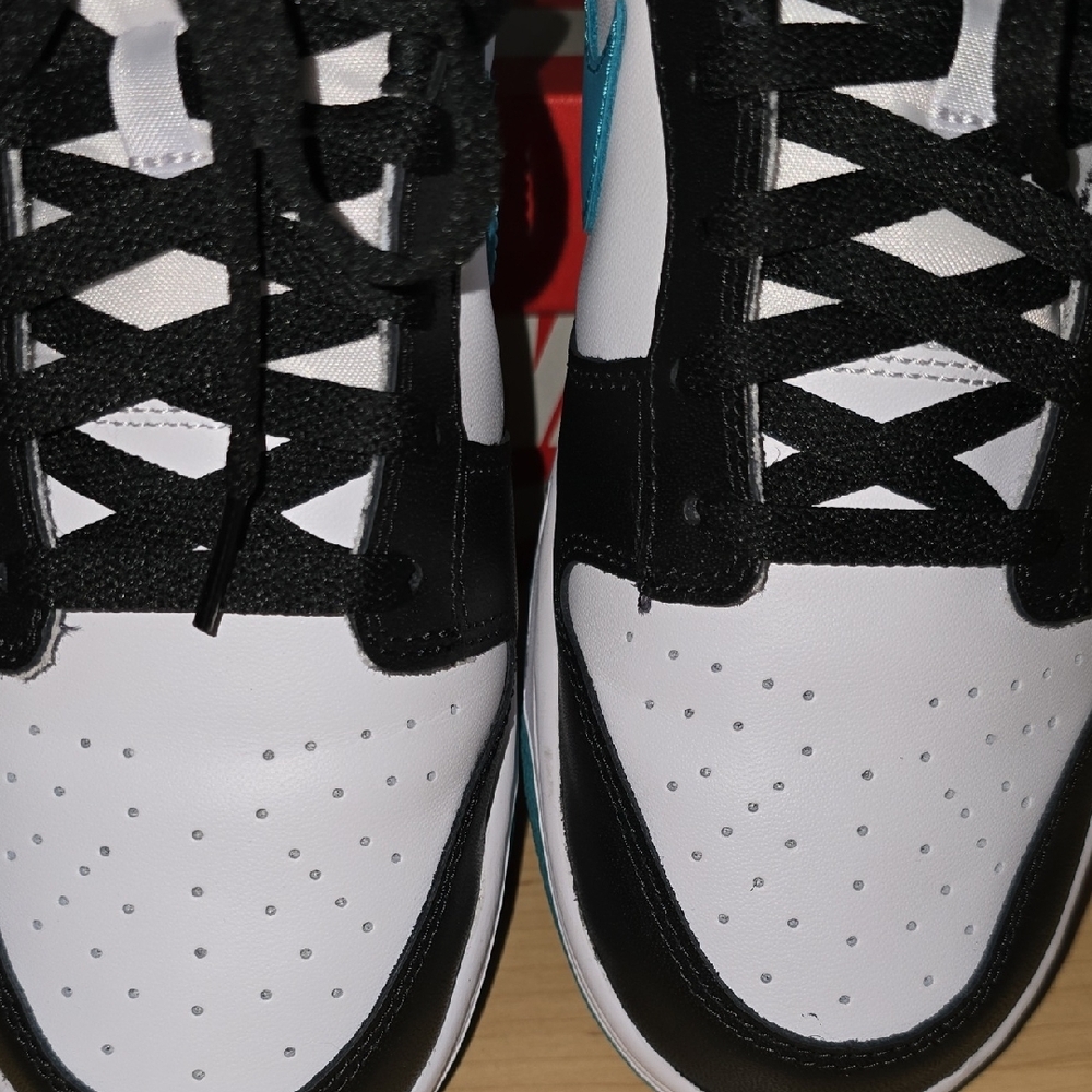 Nike Dunk Low Retro White Dusty Cactus -Black Men's Size 11.5 - Picture 4 of 11